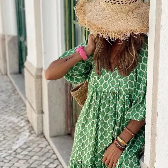 Bohemian purple Maxi Dress - Picture 10 of 11